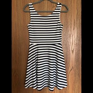 Black/White Striped Dress